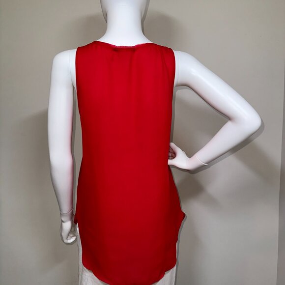 KRISA: NWT, Tunic Tank Top, Size - M, Color - Bright Red/Milan, MSRP - $99 - Picture 4 of 7